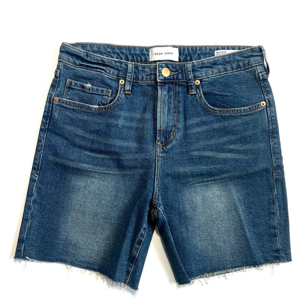 DEAR JOHN • Women’s Ruthie Bermuda Super High Rise Denim Shorts • Size 29